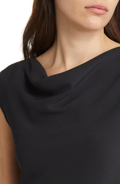 Shop M.m.lafleur The Nora Eco Soft Wave Crepe Top In Black