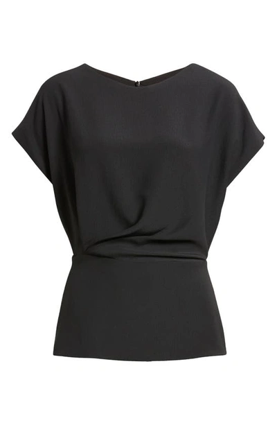 Shop M.m.lafleur The Nejvi Eco Soft Wave Crepe Top In Black