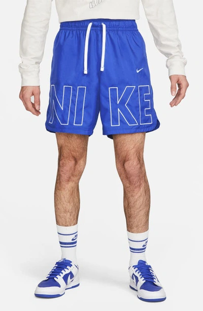 Shop Nike Sportswear Flow Shorts In Game Royal