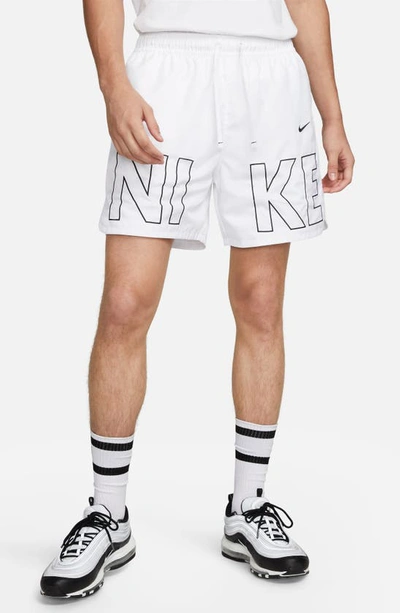 Shop Nike Sportswear Flow Shorts In White