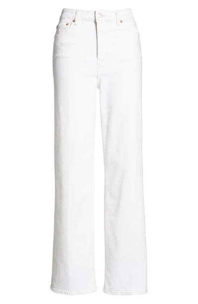 Shop Rails The Getty High Waist Wide Leg Jeans In Vintage Ecru