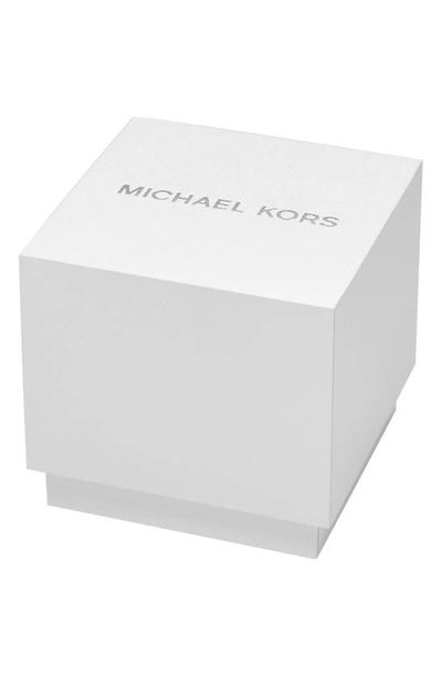 Shop Michael Michael Kors Camille Ombré Blue Crystal Pavé Bracelet Watch, 43mm In Gold / Blue