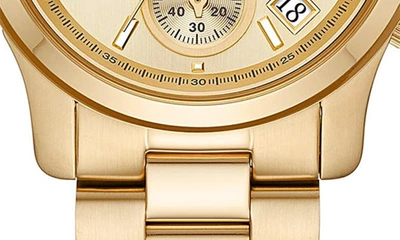 Shop Michael Michael Kors Runway Bracelet Watch, 38mm In Gold