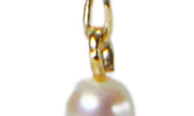 Argento Vivo Freshwater Pearl Station Drop Earrings In Gold