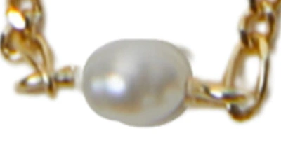 Argento Vivo Freshwater Pearl Station Necklace In Gold