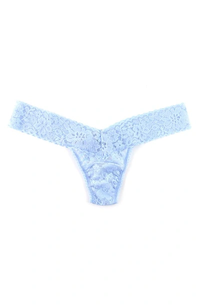 Shop Hanky Panky Daily Lace Low Rise Thong In Fresh Air