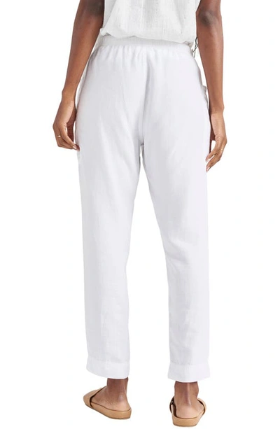 Splendid Gia Womens Linen Blend Linen Jogger Pants In White