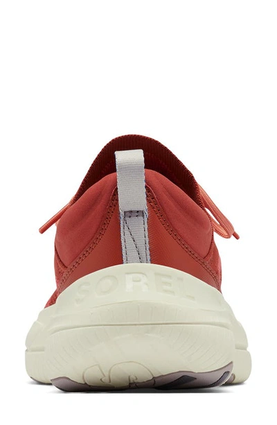 Shop Sorel Explorer Blitz Stride Sneaker In Warp Red/ Chalk