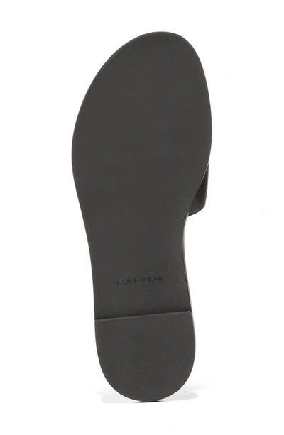 Shop Cole Haan Flynn Logo Slide Sandal In Black Ltr