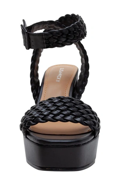 Shop Lisa Vicky Jewel Platform Sandal In Black