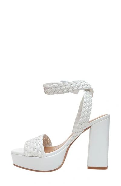 Shop Lisa Vicky Jewel Platform Sandal In White