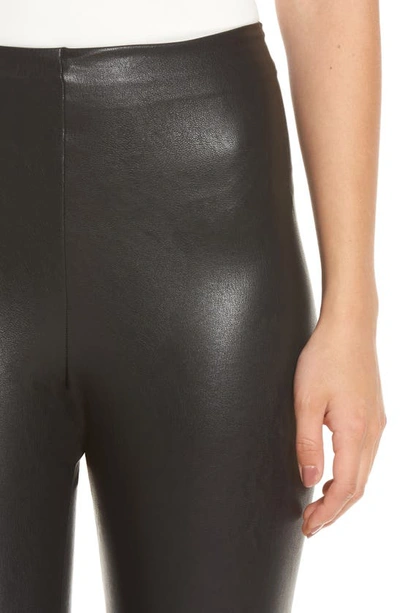 Commando Perfect Control Faux Leather Leggings In Black
