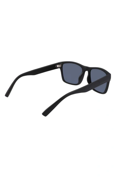 Shop Cole Haan 55mm Polarized Square Sunglasses In Black