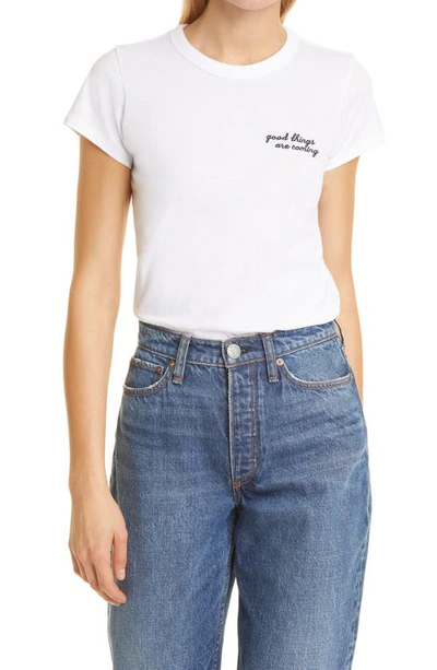 Shop Rag & Bone Good Things Are Coming T-shirt In White