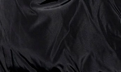 Shop Topshop Long Puffer Coat In Black Multi