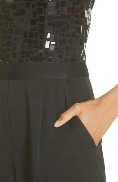 Shop Alice And Olivia Jeri Embellished Strapless Jumpsuit In Black