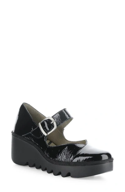 Shop Fly London Baxe Mary Jane Pump In 003 Black Luxor