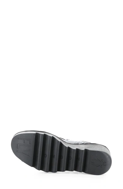 Fly London Baxe Mary Jane Pump In 003 Black Luxor