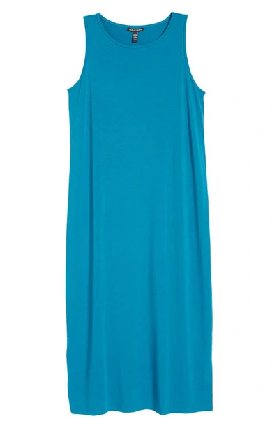 Shop Eileen Fisher Sleeveless Jersey Dress In Jewel