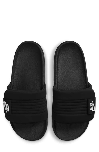 Shop Nike Offcourt Slide Sandal In Black/ White/ Black