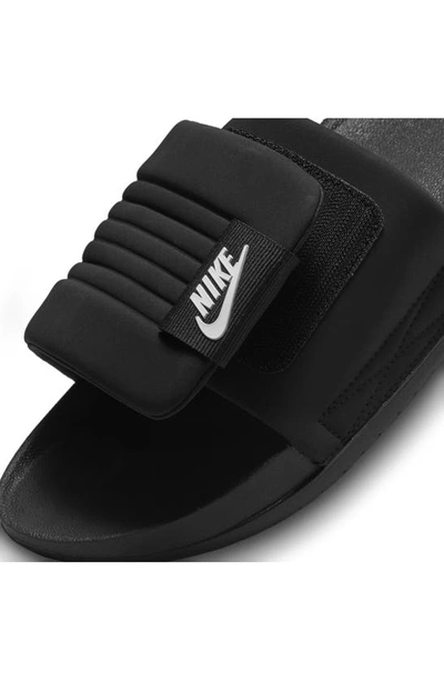 Shop Nike Offcourt Slide Sandal In Black/ White/ Black