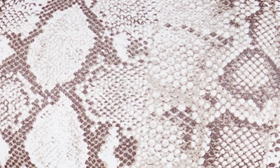 Naked Wardrobe Print Crewneck Top In Nude Snakeskin