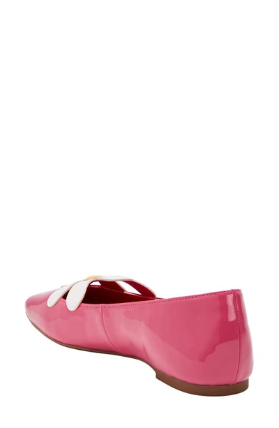 Shop Katy Perry The Evie Daisy Flat In Fuchsia Pink