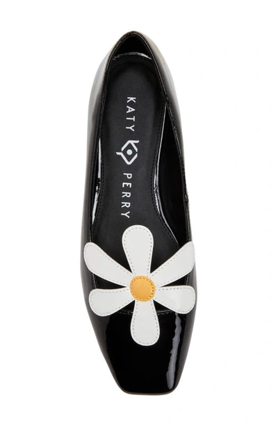 Shop Katy Perry The Evie Daisy Flat In Black