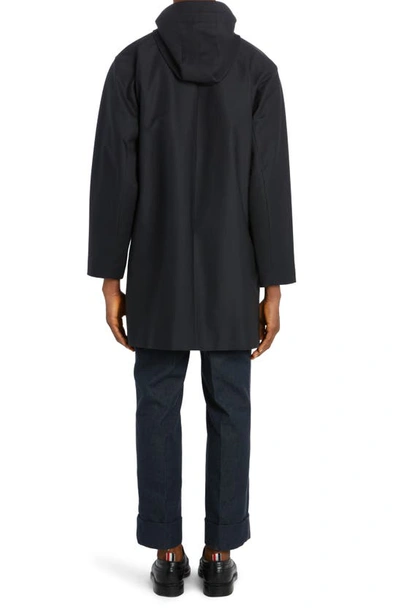 Thom Browne T-dart Gabardine Parka In Navy