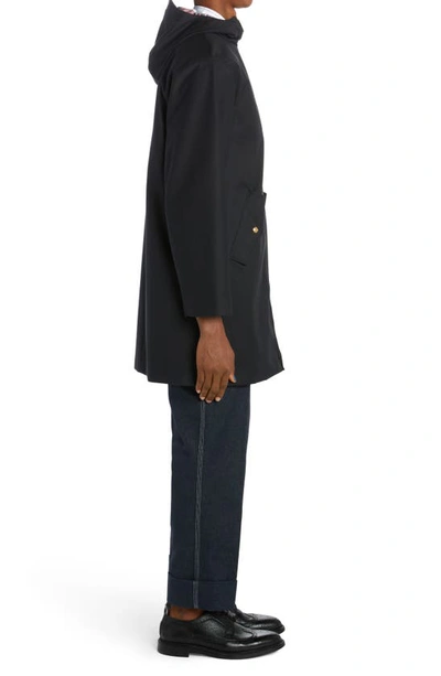 Thom Browne T-dart Gabardine Parka In Navy