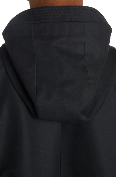 Thom Browne T-dart Gabardine Parka In Navy