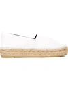 Kenzo 20mm Tiger Leather Espadrilles In White