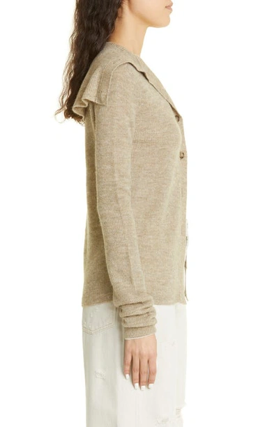 Shop Acne Studios Kalix Alpaca Blend Cardigan In Clay Beige