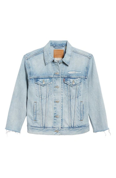 Shop Levi's Ex-boyfriend Denim Trucker Jacket In Zip By