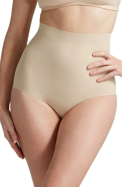 Commando High-waist Control Thong In Beige