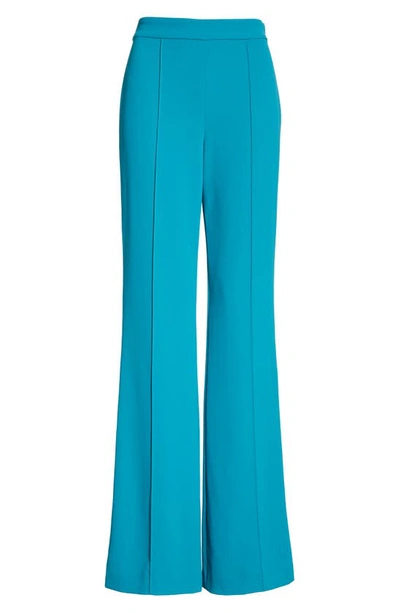 Shop Alice And Olivia Jalisa High Waist Flare Pants In Teal