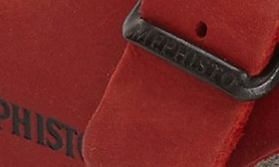 Mephisto Helen Toe Loop Sandal In Red Scr 34