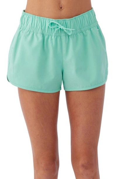 Shop O'neill Kids' Lane Solid Water Resistant Cover-up Shorts In Ocean Wave