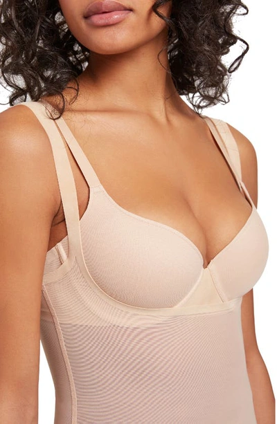 Shop Wolford Tulle Forming Underbust Shaper Dress In Nude