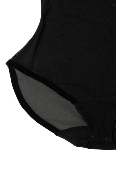 Shop Wolford Mesh Forming Bodysuit In Black