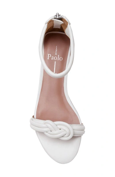 Shop Linea Paolo Leonie Ankle Strap Sandal In Eggshell