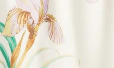 Shop Kobi Halperin Trace Floral Tie Waist Dress In Ivory Multi