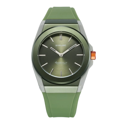 Shop D1 Milano Watch Carbonlite 40.5mm In Green