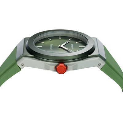 Shop D1 Milano Watch Carbonlite 40.5mm In Green