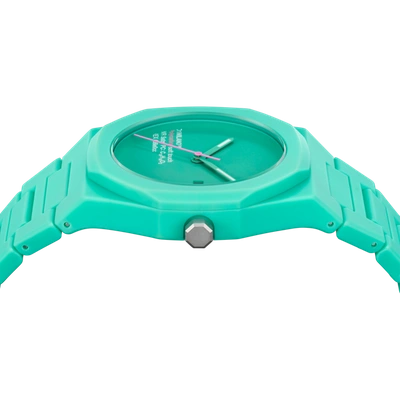 Shop D1 Milano Watch Polycarbon 40.5mm In Blue/green