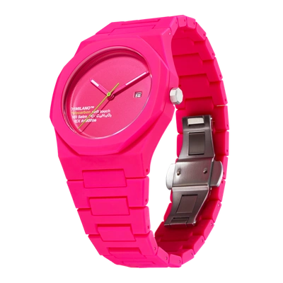 Shop D1 Milano Watch Polycarbon 40.5mm In Pink