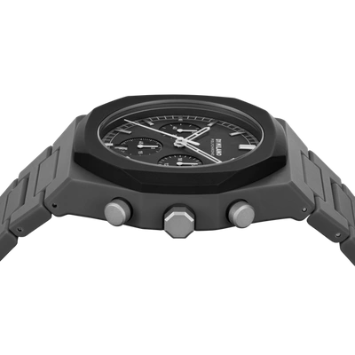 Shop D1 Milano Watch Polychrono 40.5mm In Black/grey