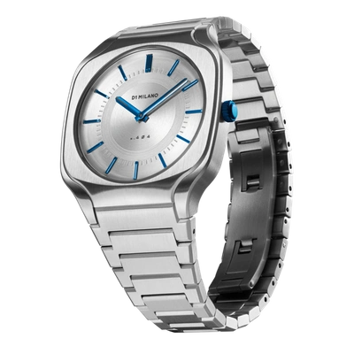 D1 Milano Watch Square Bracelet 37mm In Blue/silver