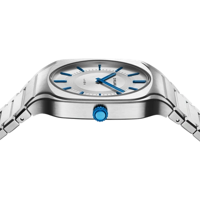 D1 Milano Watch Square Bracelet 37mm In Blue/silver