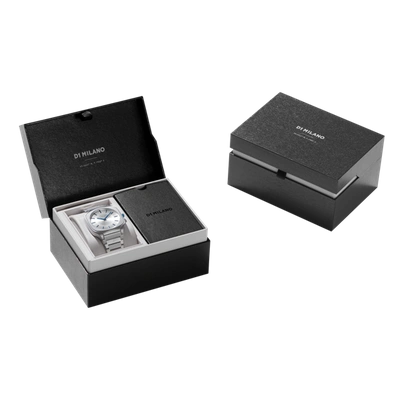 D1 Milano Watch Square Bracelet 37mm In Blue/silver